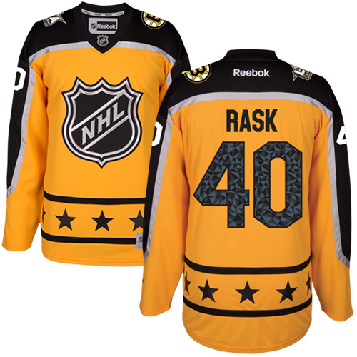 Bruins #40 Tuukka Rask Yellow All-Star Atlantic Division Stitched NHL Jersey